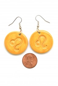 Leo Ceramic Earrings